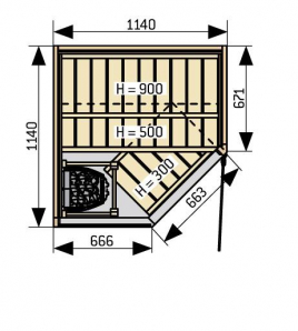 Сауна Harvia Sirius SC1111K