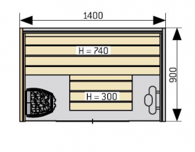 Финская сауна Harvia Capella Dual SC1409D