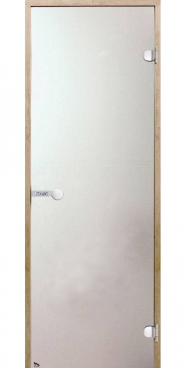 Стеклянная дверь для сауны Harvia STG 70x190, стекло сатин, коробка ольха