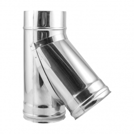 Тройник дымохода Феникс 45°, ⌀120, AISI 304, 0,8 мм