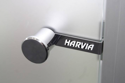 Стеклянные двери Harvia STG, стекло сатин, коробка ольха